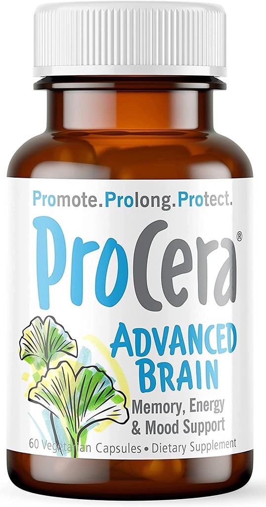 Procera Advanced Brain - Actuación rápida - Ingredientes apoyados por 100+ Estudios - Mejorar la memoria, Recordar - Concentración - Borja Fog - Claridad mental - Lentas Cognitive Decline - 60 Conde
