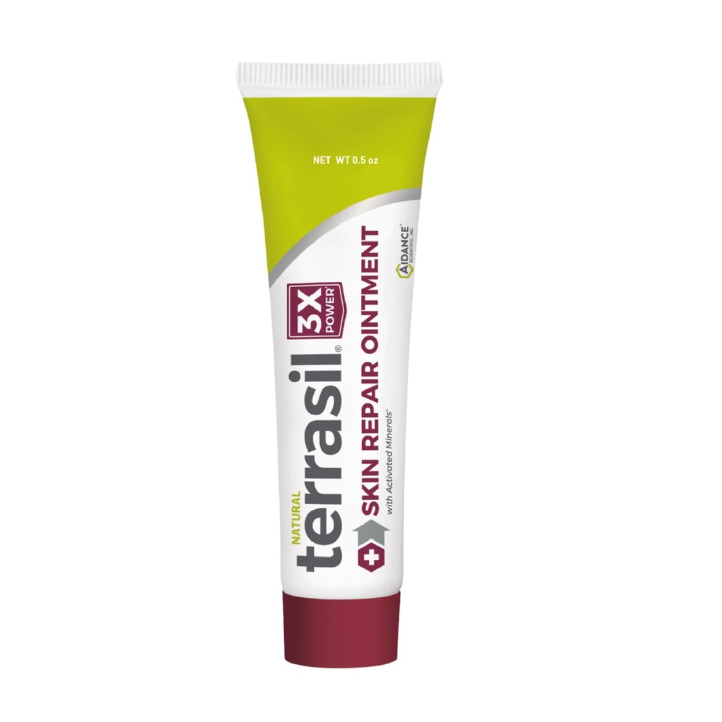 Terrasil Skin Repair for Angular Cheilitis, Folliculitis, Impetigo, Lichen Sclerosis, Boils, Pitted Keratolysis, Fast Relief & Supports Healing. Dermatólogo testado " hipoalergénico aprobado (0,5 oz)