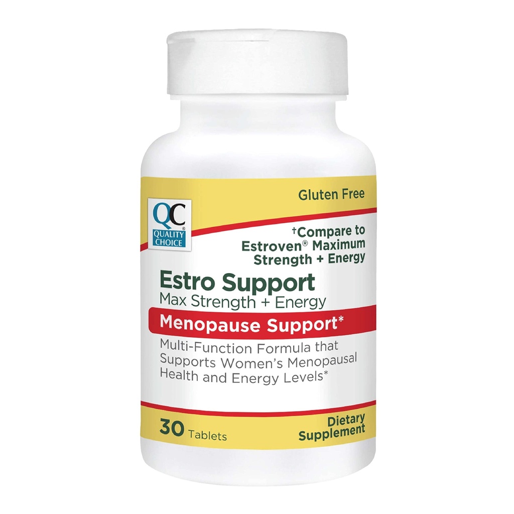 Calidad Elección Estro Soporte Max + Tablas de Energía Menopause Soporte 30 Cuenta