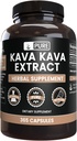 PURE ORIGINAL INGREDIENTES Kava Kava (365 cápsulas) No hay magnesio o rifles de arroz, siempre puro, lab Verified
