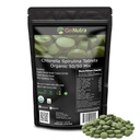 Go Nutra Organic Spirulina Chlorella Tablets 50/50 Blend  durable Nutrient Dense Superfood - Vegan Protein, Clorophyll, Enzymes  durable 500mg Cada Clorella Spirulina Tablets, 720 Conde, 4 Month Supply
