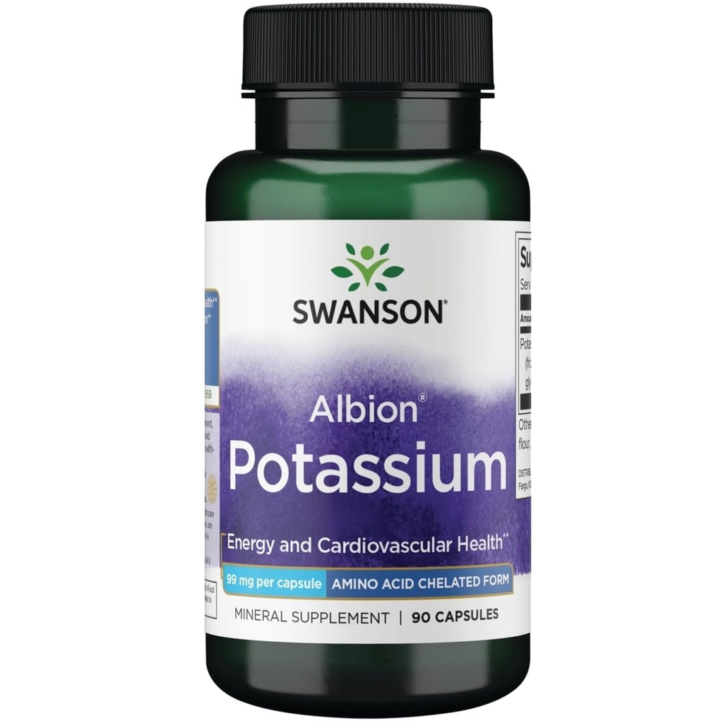 Swanson Albion Potasio Completo 99 Milligrams 90 Capsules