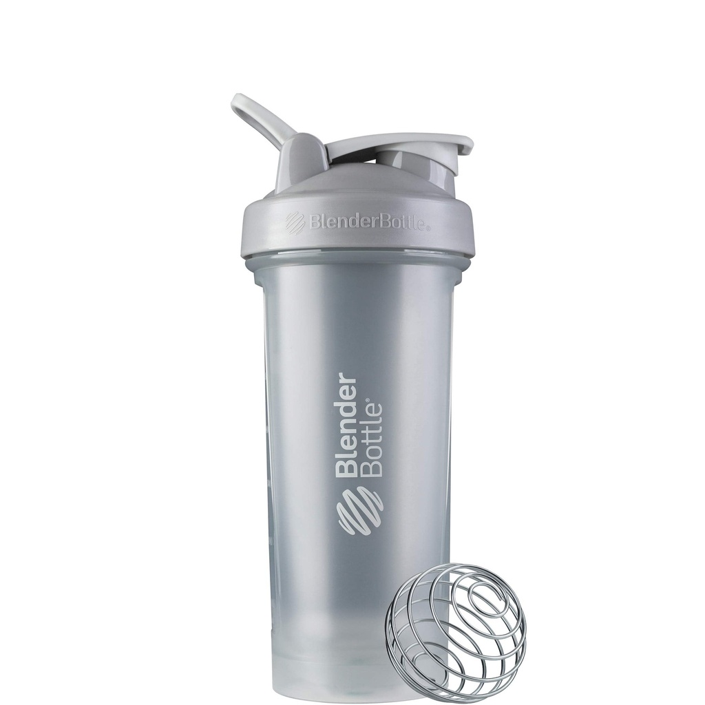 BlenderBottle Classic V2 Shaker Bottle Perfect for Protein Shakes and Pre Workout, 28-Once, Pebble Grey