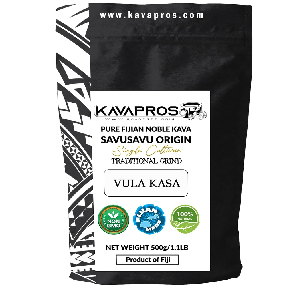 Kava Powder Single Cultivar Vula Kasa Fijian Kava Root Powder High Potency 4yr Matured Pure Organic Kava-Kava de Fiji