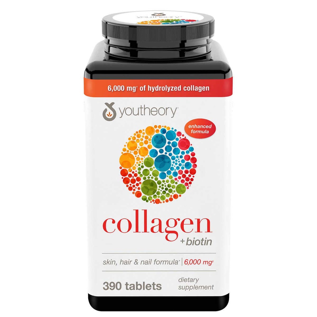 Teoría Collagen Plus Biotina, 390 Tabletas (4 Pack)