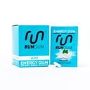 RUN GUM Mint Energy Gum 50mg Caffeine Taurine & B-Vitamins Por Piece, 24 piezas (Pack of 12), 2 piezas = 1 café o bebida energética, Sugar Free, Zero Calorie