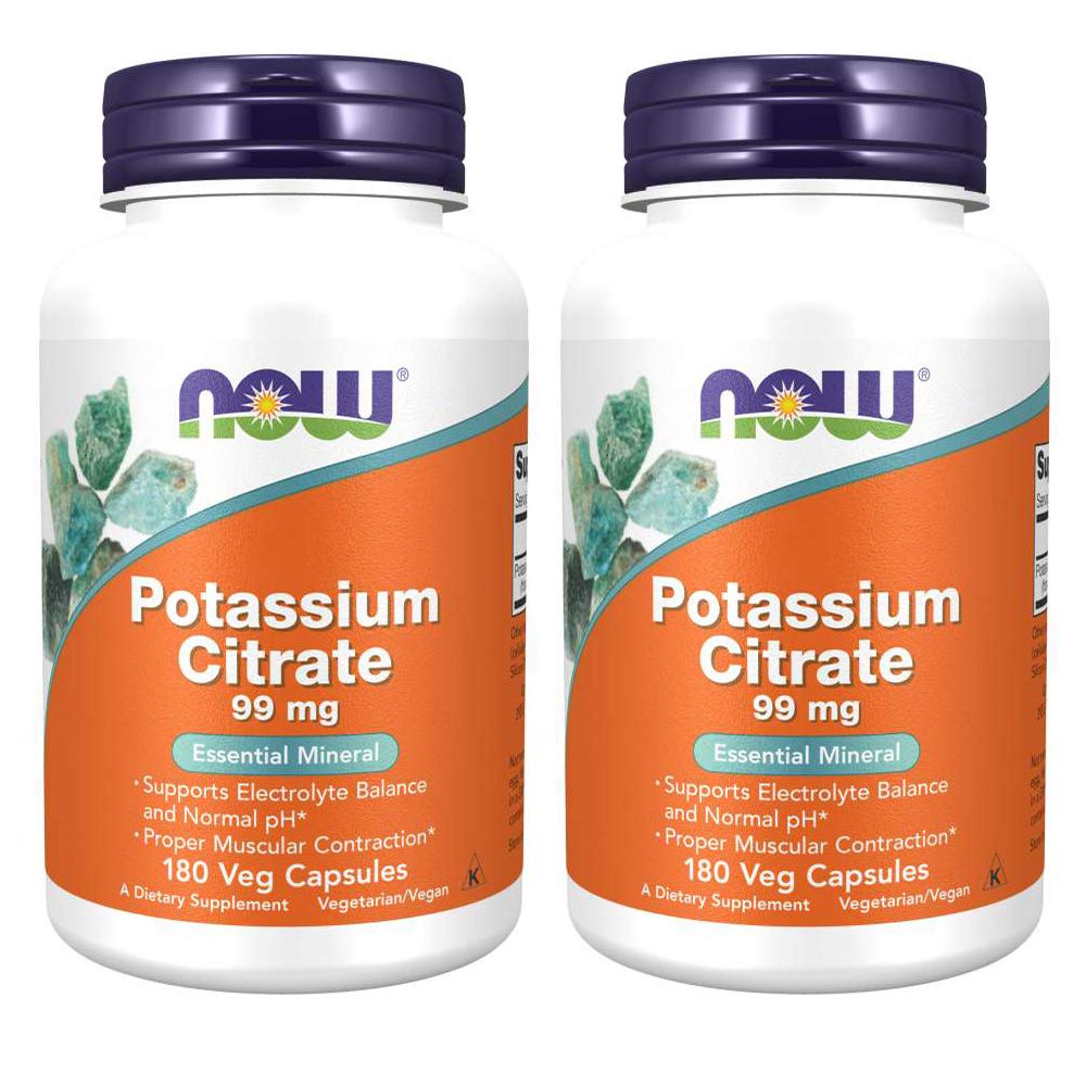 Citrato de potasio 99 mg 180 cápsulas (Pack of 2)