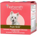 Herbsmith Pure Krill - Wild-Caught Antártico Krill - Sólo 1 Ingrediente - Astaxanthin para perros - Listo para usar Omega 3s – Alternativa a Krill Oil para perros - 150g