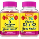 Bueno. Si B Complejo Niños + Vitamina D3+K2 Niños, Gummies Bundle - Gran Tasting, Suplemento de vitamina, Gluten Gratis, GMO Gratis, Chewable Gummy