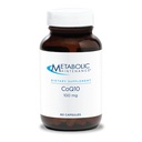 Mantenimiento metabólico CoQ10 cápsulas - 100 mg CoenzymeQ10 con vitamina C - Antioxidante, inmunológico, energía + soporte cardiovascular (60 cápsulas)