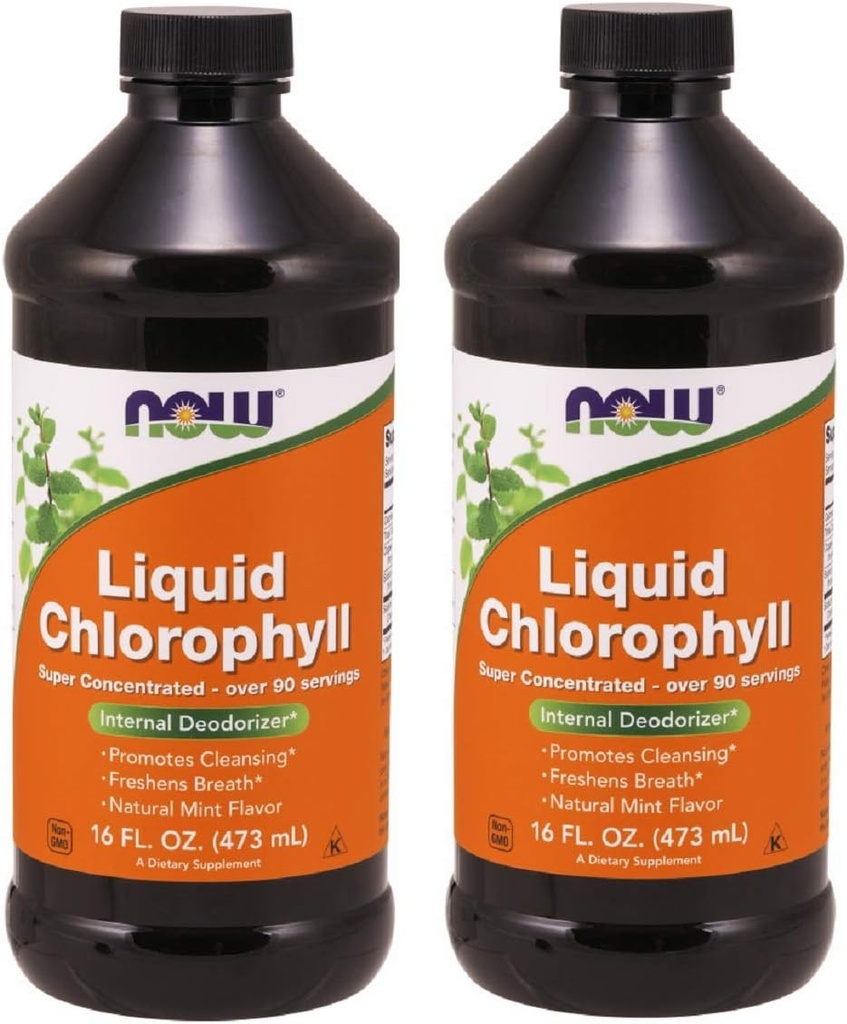 Ahora Alimentos Chlorophyll & Mint, 16 OZ LIQUID (Pack of 2)