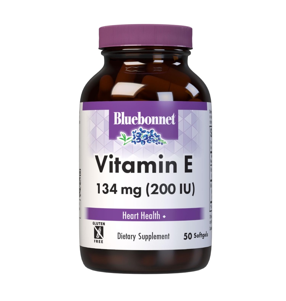 BlueBonnet Vitamina E 200 UI mezcla Softgels, 50 Conde