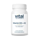 Nutrientes vitales Vitamina D3 + K2 Silencio 2000 UI ← Vitamina D3 K2 Suplemento tóxico Complejo de vitamina D para los niveles de calcio saludables, musculo " Bone Health