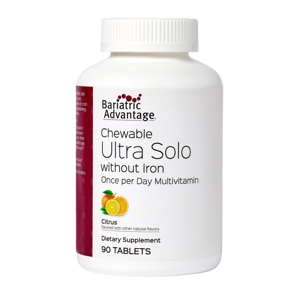 Bariatric Advantage - Chewable Ultra Solo Sin Hierro - Citrus - 90 Tabletas - (Pack of 1)