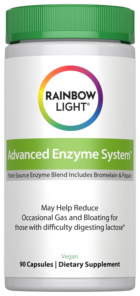 Rainbow Light Advanced Enzyme System Capsules, 90 Conde