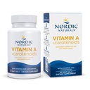 Naturales nórdicos Vitamina A + Carotenoides, Desflavorado - 30 Gels blandos - Lycopene &amp; Astaxanthin - Apoya la piel, la salud celular - No GMO - 30 Servimientos