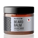 Beard Balm for Men - Travel Pack - Soportes Thicker Beard, Pearl Snap Scent, Natural Ingredients Butter reduce la sequedad & Enhances Look - 2 oz