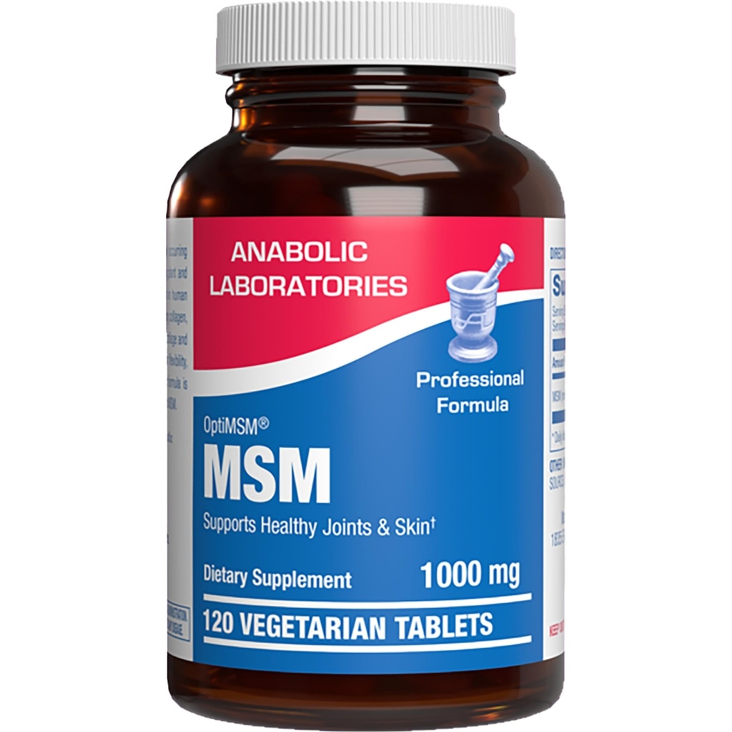 Methylsulfonylmethane MSM Supplement 1000mg - High Strength Soft Tissue & Joint Support Supplement with MSM from OptiMSM - Vegetarian Non-GMO &amp; Made in the USA in cGMP Facilities - 60 Servings