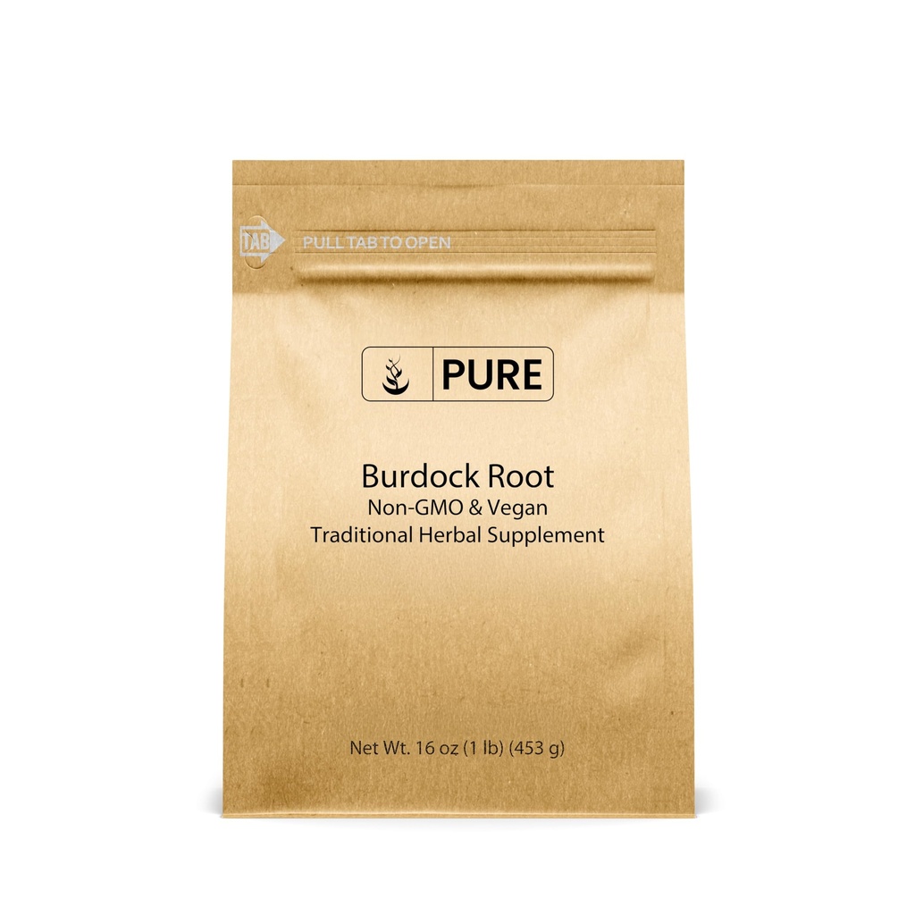 Ingredientes originales puros Extracto de raíz Burdock (1lb) Lab-Verified, Non-GMO