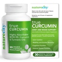 NatureCity True-Curcumin Turmeric Supplement ← Tumeric y Curcumin 500mg Curcuma Capsules Suplementos de vitamina Silencio Hasta el 700% Aumento de Absorción (30 Day Supply)