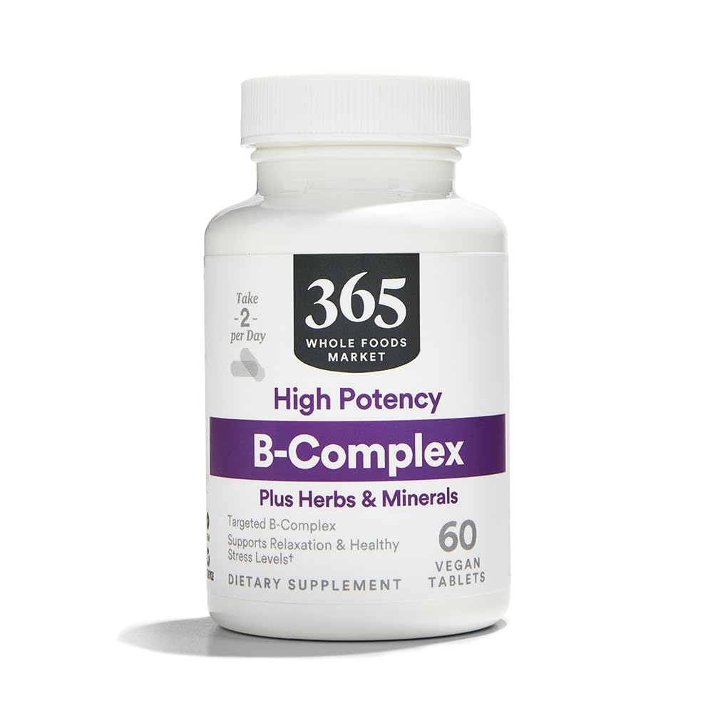 365 Valor diario, B Complejo Hi Potency w / Herbal Support, 60 ct