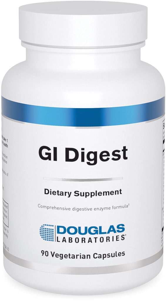 Douglas Laboratories G.I. Digest ← Full Enzyme Fórmula Incluyendo Gluten y Dairy Enzymes  90 Capsules