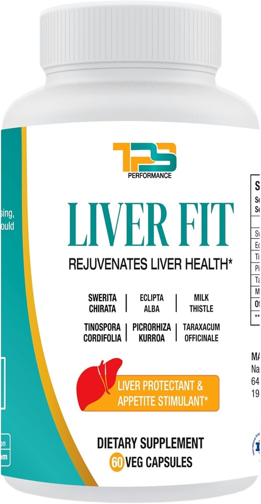 Liver Fit ← Liver Cleanse, Detox " Repair Formula - Natural Liver Support Supplement with Milk Thistle Extract, Phyllanthus Amarus Extract, Picrorhiza Kurrora Extract, 60 Capsules