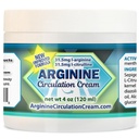 Arginine Circulation Cream 4 oz - Menthol, L Arginine & L Citrulline Lotion - Supports Healthy Leg &amp; Body Blood Flow - Whole Family Products