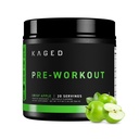 Kaged Original Pre Workout Powder ← Krisp Apple ← Pre-Kaged Silencio Formulado con Creatine, Beta Alanine, Pure Caffeine TEN 20 Servings