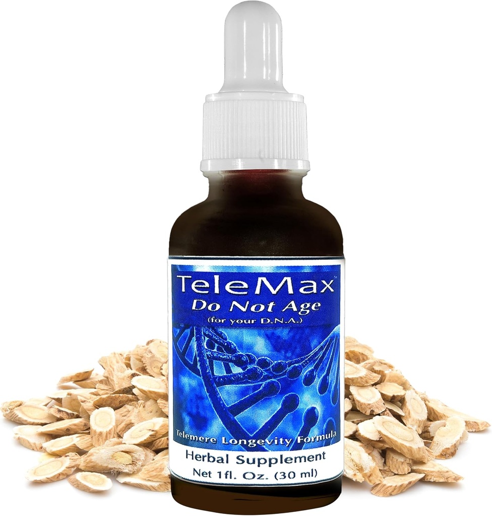 Suplementos de Telomere - Extractos herbarios de Astragalus Root " Barco de sauce blanco para el rejuvenecimiento y la vitalidad juvenil - Suplemento herbario para el envejecimiento 30ml