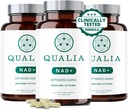 Suplemento de Qualia NAD — Probada clínicamente para Boost NAD+ hasta el 67%. Optimizado Envejecimiento, Energía, Focus. Elite NAD+ Ingredientes de Booster: Nicotinamide Riboside (NIAGEN,) Niacina, Niacinamida (3 Mes de Suministro)