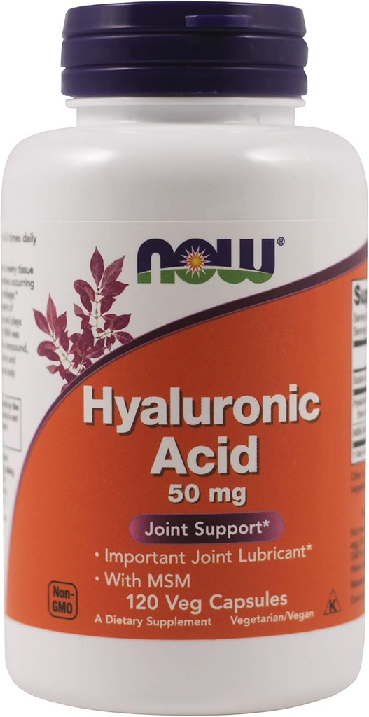 Ahora Comida Ahora Comida, (3 Pack) Ácido Hialurónico, 50 mg, 120 cápsulas de Veg