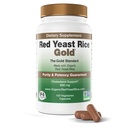 Hecho con 600 mg de arroz de levadura orgánica - IP6 International - 120 cápsulas vegetarianas