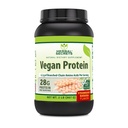 Herbal Secrets Vegan Protein ← 28 Grams Protein ← 23 Servings Silencio 6.2 Grams BCAA Suplemento confidencialidad Made in USA (2 Lb, Strawberry Banana)