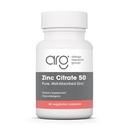 Grupo de investigación de alergia Zinc Citrate Suplemento - Zinc for Men &amp; Women, Immune Support, Pure, Well-Absorbed, Well-Tolerated, Trace Mineral, 50mg Vegetarian Capsules - 60 Conde