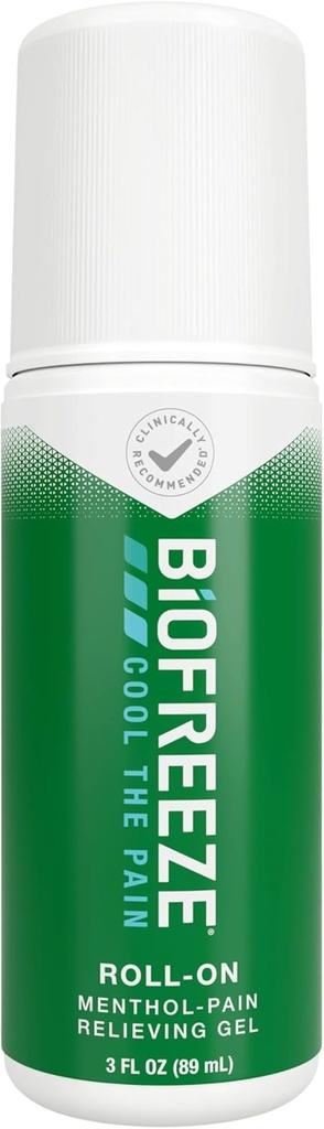 Biofreeze Alivio de Dolor Gel, Revivir de Dolor de Artritis, Alivio de Dolor de Dolor de rodillas, Alivio del músculo del dolor del cuello, Farmacéutico Recomendado, FSA Eligible, 3 FL OZ Biofreeze