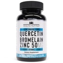 Quercetina 500mg Suplemento con Sambucus Elderberry, Bromelain, Vitamina C, Zinc 50mg, " Vitamina D3 5000 UI - Antioxidante " Immune Health Support Zinc Quercetin