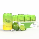 Recess Mood Magnesium " Adaptogen Drink, Relax Beverage, 12 onzas (Lime Citrus, 12 pack)