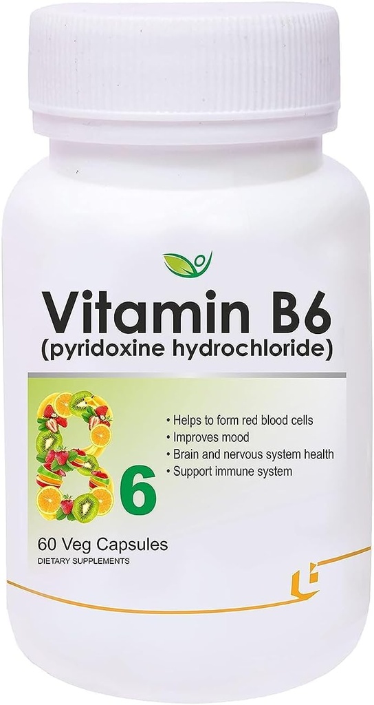 Nutranix TNA Vitamina B6 (hidrocloruro de piridoxina) Suplemento Silencio 60 cápsulas Veg