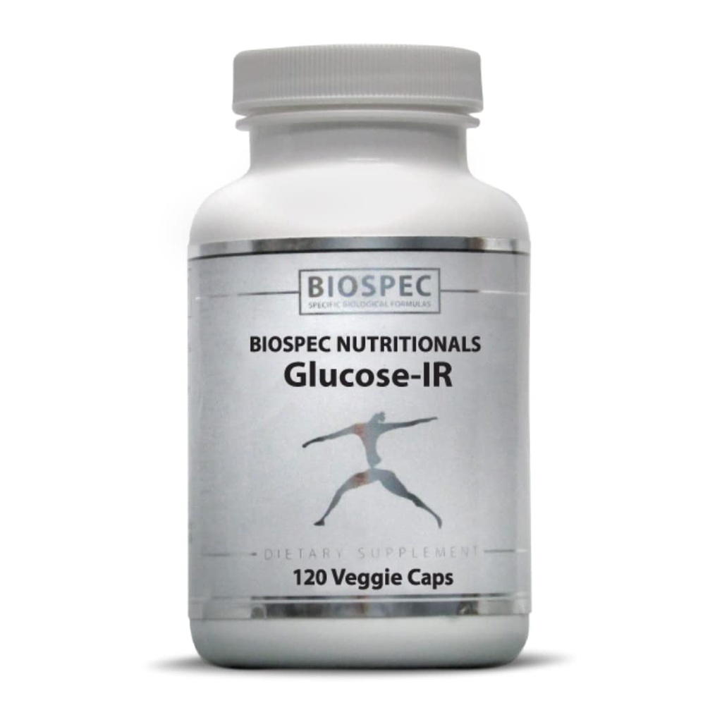 Biospec Nutritional Glucose-IR - Extracto de canela, cromo, bereberina y biotina (120 cápsulas)