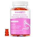 Inositol Gummies Sugar Gratis, Myo-Inositol & D-Chiro Inositol 40:1 Suplemento Ratio para Mujeres, Fertilidad, Equilibrio hormonal, Salud Ovárica, 60 Condes