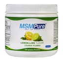KALA HEALTH MSMPure Lime Lime Flavored Coarse MSM Powder Flakes – Sulfuro orgánico para flexibilidad conjunta, apariencia de piel y soporte de uñas de pelo – 8.8 oz, EE.UU.