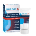 Paste triple AF Anti Intento fúngico para los tesoros de piel La mayoría de los atletas Pie y Ringworm - 2% Miconazol Antifungal Crema - 2 Oz Tube (Paquete mayo Vary)