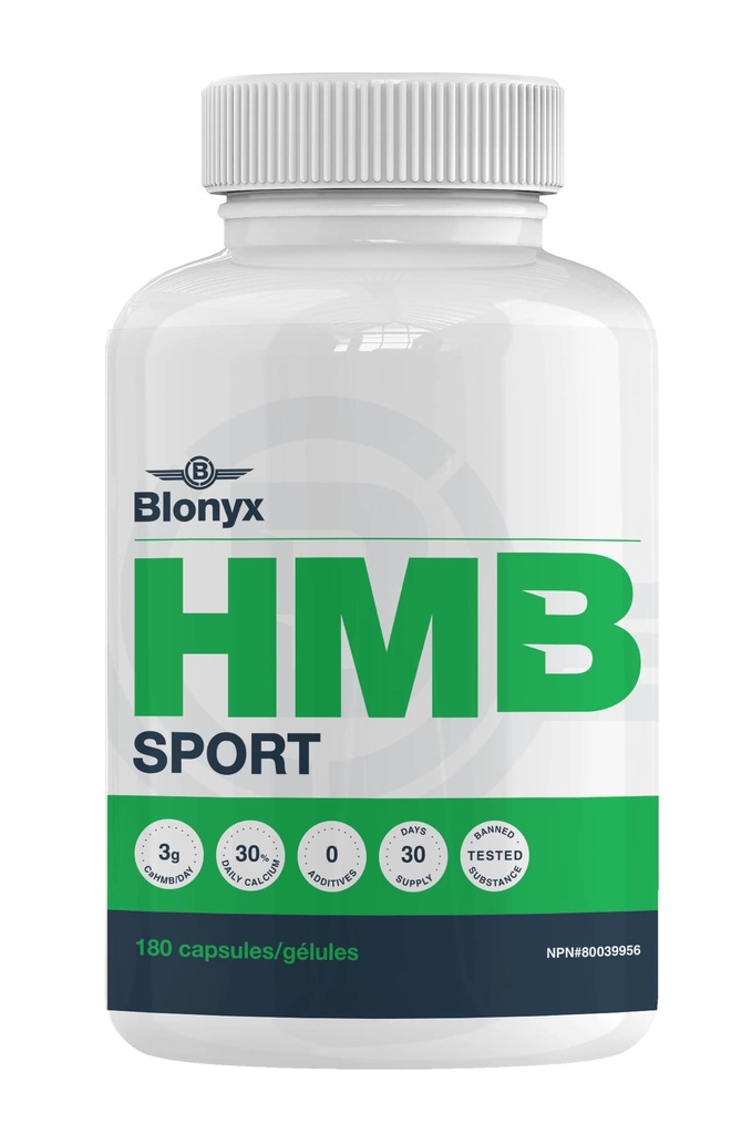 HMB Sport Capsules - 3g Daily High Purity HMB, Enhances Performance & Recovery, Reduces Muscle Soreness, 30-Day Supply
