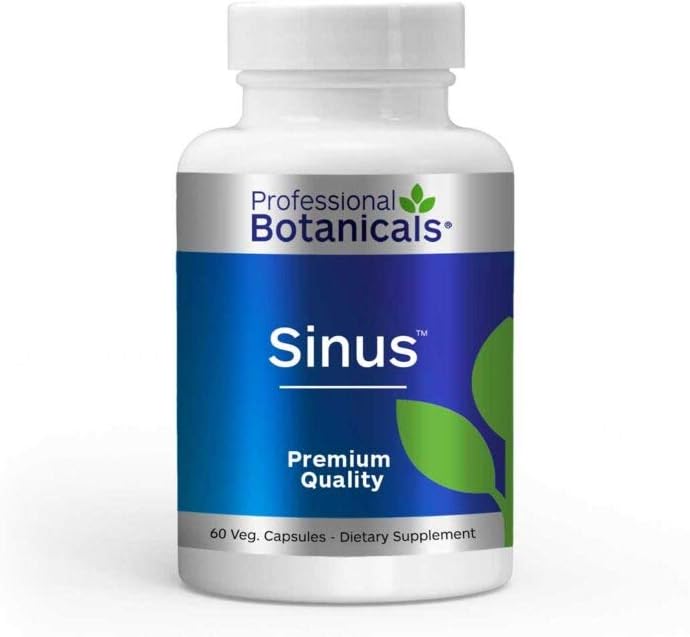 Botánicos Profesionales Sinus – Suplemento Natural de Alivio de la Alergia Herbal – 60 cápsulas vegetarianas