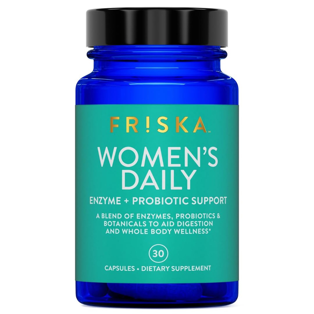 Suplemento de Enzima Digestiva Digestiva Digestiva Femenina y Probióticos, Apoyo Natural Avanzado para la Salud Digestiva Femenina, Luchas Bloating, Eases Digestion, Apoyo Absorción Nutriente, 30 cápsulas
