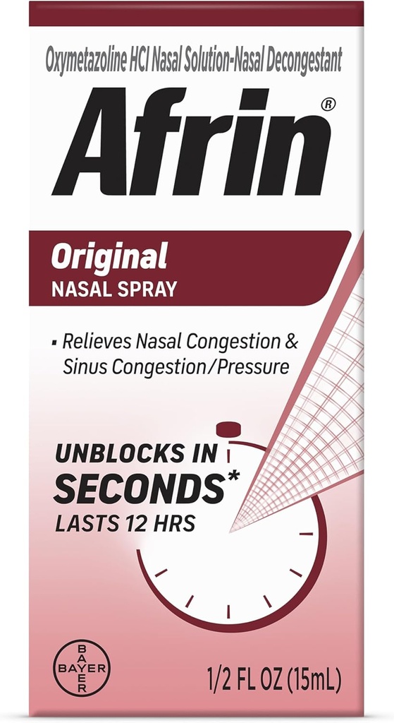 Spray original Afrin, 0,5 onzas