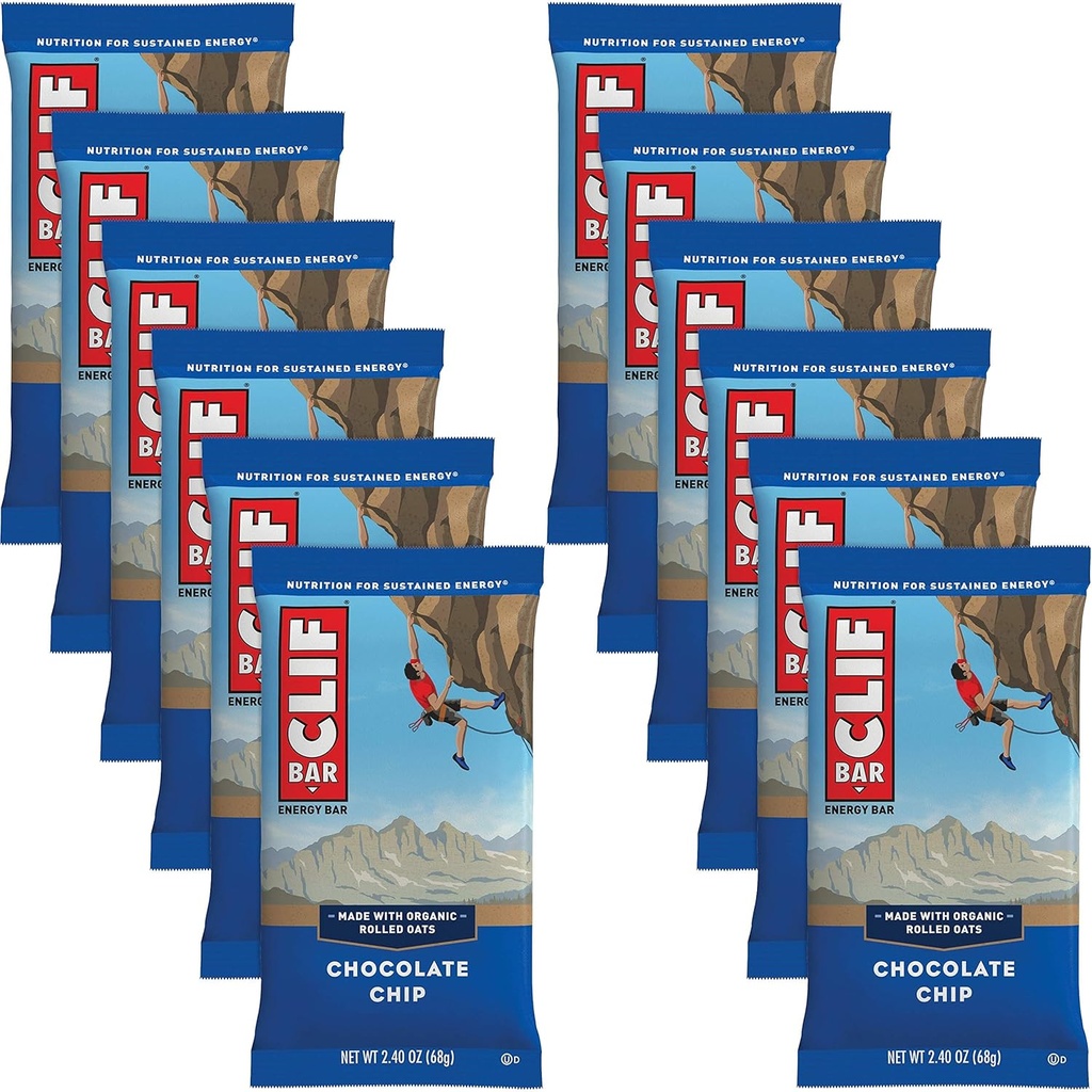 Clif Bar Cool Mint Chocolate 70% Orgánico (12x2.4oz)