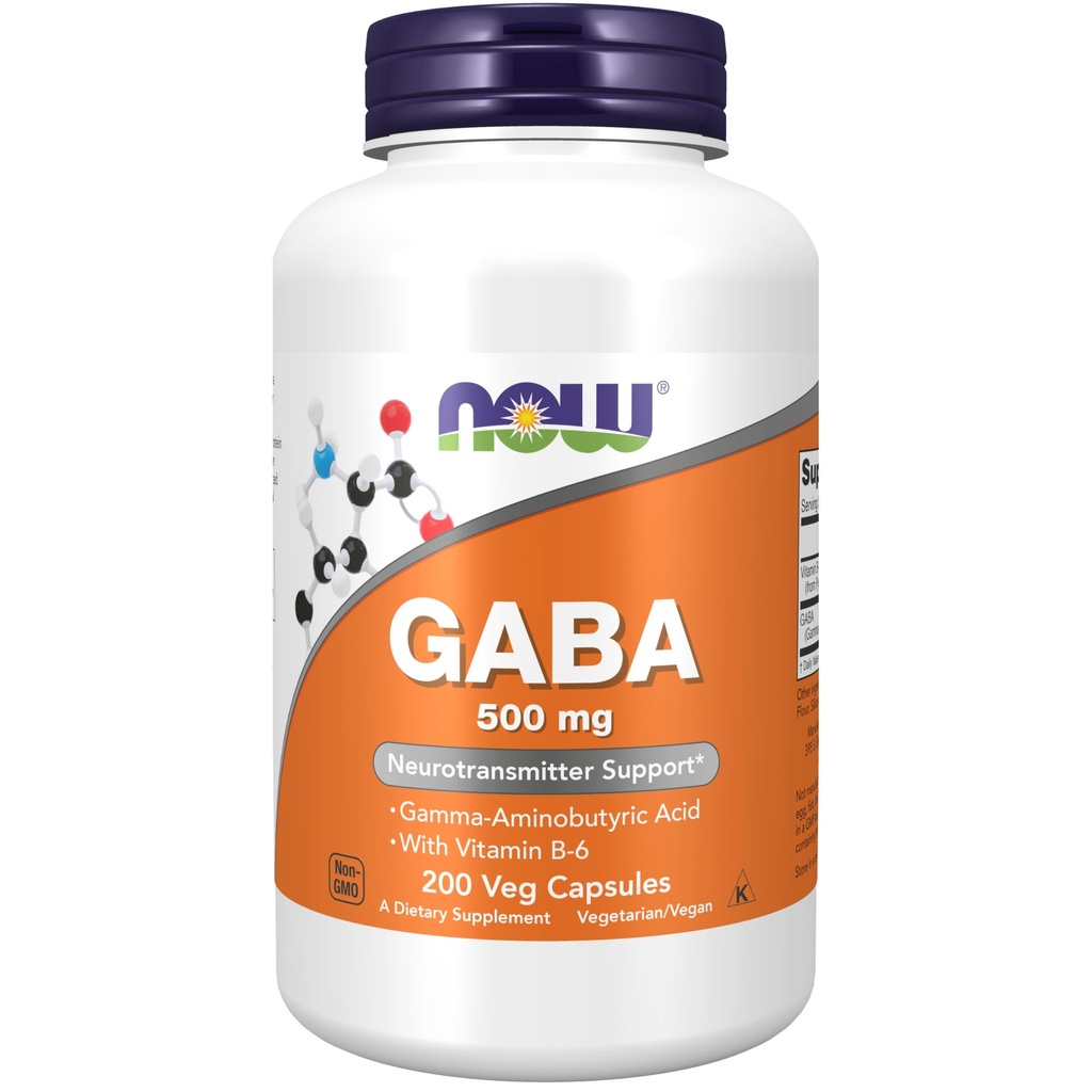 AHORA GABA 500 mg,200 cápsulas de verduras