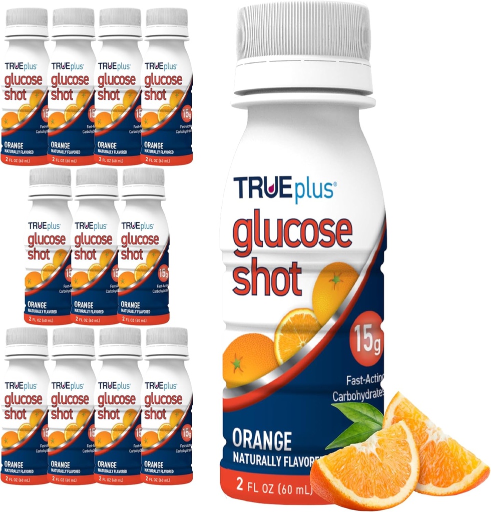TRUEplus Glucose Shots 12 Botellas - Orange